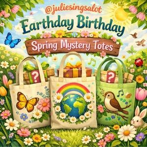 BUY NOW: 🌎🌻 Julie’s Earth Day Birthday Spring Mystery Totes 🌈☀️
